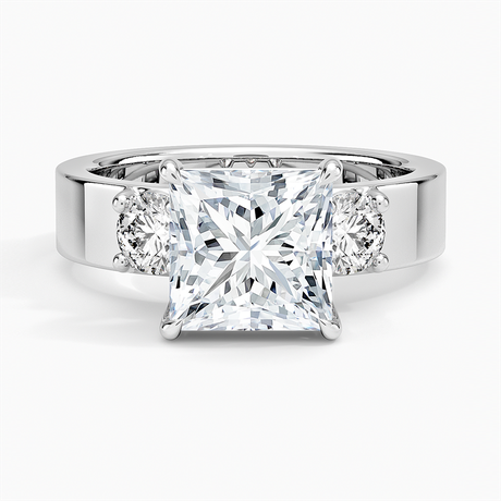 18K White Gold Peyton Three Stone Diamond Ring (1/2 ct. tw.)