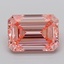 3.09 Ct. Fancy Vivid  Pink Emerald Lab Grown Diamond