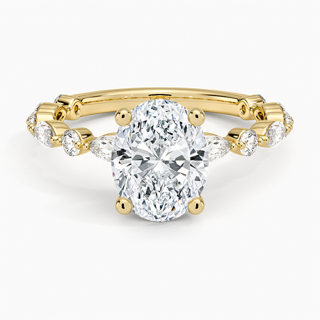 18K Yellow Gold Versailles Three-Quarter Coverage Diamond Ring (1/2 ct. tw.)