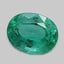 8.9x7.0mm  Green  Oval   Emerald