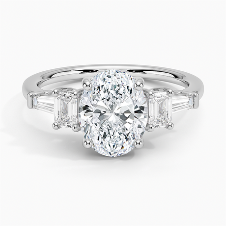 18K White Gold Cleo Five Stone Diamond Ring