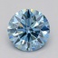 1.03 Ct. Fancy Vivid  Blue Round Lab Grown Diamond