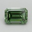 2.11 Ct. Fancy Vivid Green Emerald Lab Grown Diamond
