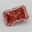 10.03 Ct. Fancy Vivid Reddish Pink Radiant Lab Grown Diamond