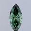 1.04 Ct. Fancy Vivid Green Marquise Lab Grown Diamond