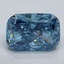 2.09 Ct. Fancy Vivid Malibu Blue Cushion Lab Grown Diamond