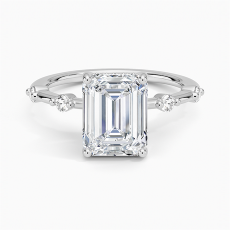 Platinum Aimee Hidden Halo Diamond Ring
