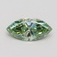 1.08 Ct. Fancy Vivid Green Marquise Lab Grown Diamond