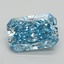 4.03 Ct. Fancy Vivid Blue Radiant Lab Grown Diamond