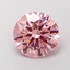 1.14 Ct. Fancy Vivid Pink Round Lab Grown Diamond