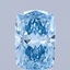 2.03 Ct. Fancy Vivid Blue Cushion Lab Grown Diamond