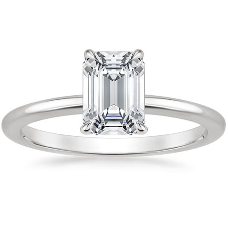 Platinum Petite Elodie Ring with Luxe Ballad Diamond Ring