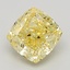2.36 Ct. Fancy Intense Yellow Cushion Lab Grown Diamond