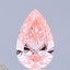 5.02 Ct. Fancy Vivid Pink Pear Lab Grown Diamond