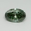 2.15 Ct. Fancy Vivid Green Oval Lab Grown Diamond