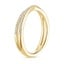 14K Yellow Gold Calypso Diamond Ring, smallside view