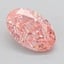 1.59 Ct. Fancy Vivid  Pink Oval Lab Grown Diamond