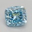3.02 Ct. Fancy Intense Blue Cushion Lab Grown Diamond