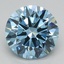 2.08 Ct. Fancy Vivid Blue Round Lab Grown Diamond