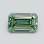 1.01 Ct. Fancy Intense Pacific Green Emerald Lab Grown Diamond