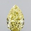 1.09 Ct. Fancy Intense Yellow Pear Lab Grown Diamond