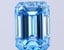 7.08 Ct. Fancy Vivid  Blue Emerald Lab Grown Diamond
