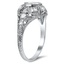 The Lisbet Ring, smalltop view on a hand