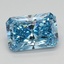 1.04 Ct. Fancy Vivid Blue Radiant Lab Grown Diamond