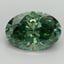 2.17 Ct. Fancy Vivid Pacific Green Oval Lab Grown Diamond