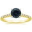 18K Yellow Gold Sonora Diamond Ring, smalltop view