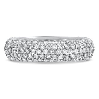 Custom Multi-Row Pave Set Wedding Band
