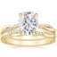 18K Yellow Gold Petite Twisted Vine Diamond Bridal Set (1/4 ct. tw.)