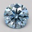 2.06 Ct. Fancy Blue Round Lab Grown Diamond