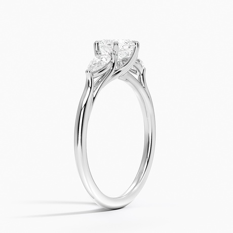 Luxe Delilah Three Stone Pear Diamond Ring
