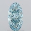 1.38 Ct. Fancy Vivid Green Oval Lab Grown Diamond