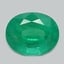 10.0x8.1mm  Green  Oval   Emerald