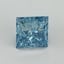 4.06 Ct. Fancy Vivid Blue Princess Lab Grown Diamond