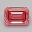 0.53 Ct. Fancy Vivid Pink Emerald Lab Grown Diamond