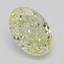 0.70 Ct. Fancy Light Yellow Oval Diamond