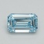 0.70 Ct. Fancy Intense Blue Emerald Lab Grown Diamond