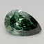 2.00 Ct. Fancy Vivid  Green Pear Lab Grown Diamond