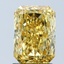 2.03 Ct. Fancy Vivid Yellow Radiant Lab Grown Diamond