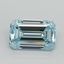 1.04 Ct. Fancy Vivid Blue Emerald Lab Grown Diamond