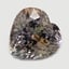 11.2x11.1mm Unheated Bi-Color  Heart   Tanzanite