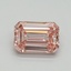 1.06 Ct. Fancy Intense Pink Emerald Lab Grown Diamond