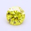 1.07 Ct. Fancy Vivid  Yellow Round Lab Grown Diamond