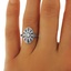 The Isabelle Ring, smalltop view on a hand