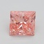 3.32 Ct. Fancy Vivid Pink Princess Lab Grown Diamond