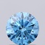 1.03 Ct. Fancy Vivid Blue Round Lab Grown Diamond