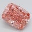 7.01 Ct. Fancy Vivid Pink Cushion Lab Grown Diamond